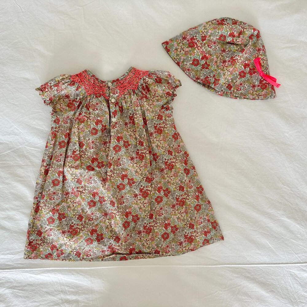 Bonpoint Dress and Hat, Size 2T - Picture 2 of 4